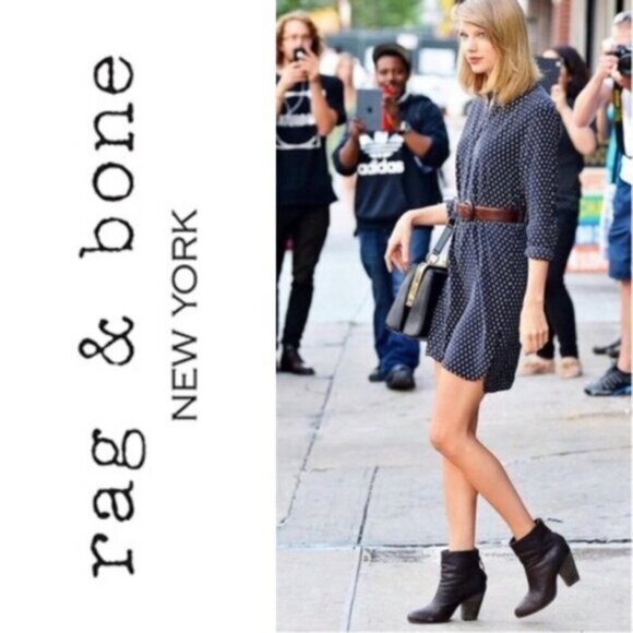 RAG & BONE Newberry Ankle Classic Booties Size 36.5 - Picture 5 of 16